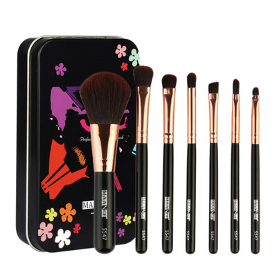 

Hot 7PCS Makeup Foundation Eyebrow Eyeliner Blush Cosmetic Concealer Brushes pincel maquiagem makeup brushes