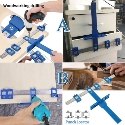 

Cabinet Hardware Jigs Wood Drilling Dowel Ruler Handles Installation Punch Locator Drill Guide