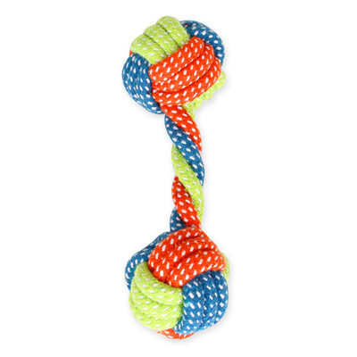 

Dog Toy Puppies Chew Tooth Cleaning Cotton Rope With Handle Knot Bite Resistant Ball Teeth Molars Pet Toys For Large Small Dogs