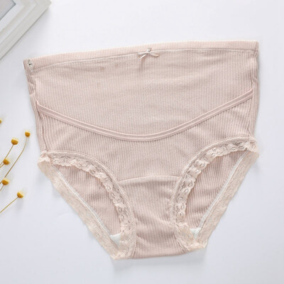 

Pregnant Womens Briefs High Waist Postpartum Maternal Panties Guarding The Belly Comfortable Breathable Soft Safety