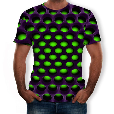 

Toponeto Mens Summer New Style 3D Printed Short Sleeves Fashion Comfort Blouse Top