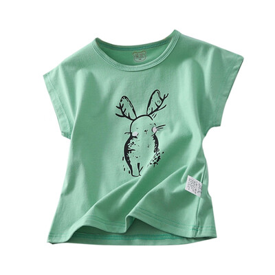 

Girls boys shirt tops girls cotton rabbit vests girl boy solid color undershirt kids underwear vest for 2-7T