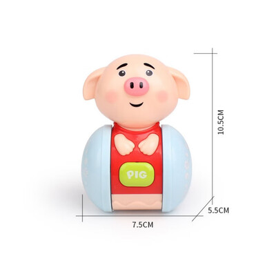 

Baby Rattles Tumbler Doll Baby Toys Sweet Bell Music Roly-poly Pig Learning Education Toys Gifts Baby Bell Baby Toys