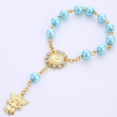 

Beaded Trendy Alloy resin Pave CZ Little Angel Charm Bracelet For Men Or Women Bracelet Jewelry