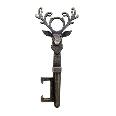 

Retro Zinc Alloy Deer Head Bottle Opener Christmas Gift Creative Beer Bottle Opener Key Bronze&Copper Color bottle Openers