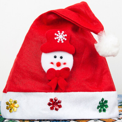 

Kid Adult Cheer Christmas Hat Children Santa Claus Reindeer Snowman Cute Cap Party Festival Decoration