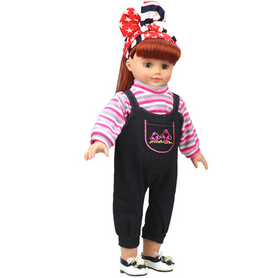 

Siaonvr DIY Doll Clothes Dress For 18 inch Doll Baby Kids Gifts Jumpsuit Party Clothes