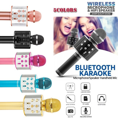 

2020 New Wireless Microphone Professional Condenser Karaoke Mic Bluetooth Stand Radio Mikrofon Studio Recording Studio