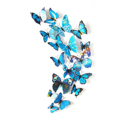 

12pcset Single Layer Wall Stickers PVC Magnet Butterflies DIY Wall Sticker For Kids Room Home Decor