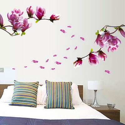 

New Home Decoration Accessories Waterproof Aluminum Foil Wall Sticker Tiled Kitchen Bathroom Wall Decoration Tulip Flower