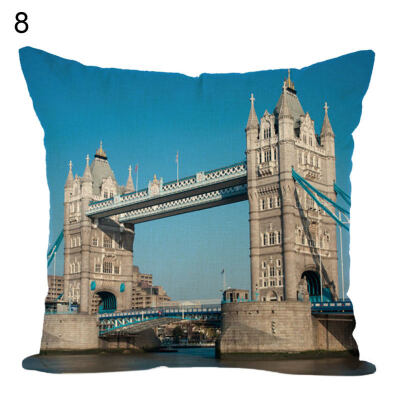 

Taj MahalBig BenTower Bridge Throw Pillow Case Cushion Cover Sofa Bed Decor