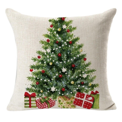 

Tailored Christmas Tree Throw Pillow Cover Home Decorative Cushion Case Gift 18x18inch