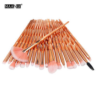 

Gobestart 20PCS Make Up Foundation Eyebrow Eyeliner Blush Cosmetic Concealer Brushes