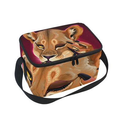 

ALAZA Lunch Box Insulated Makeup Dog Lunch Bag Large Cooler Tote Bagfor Men Women