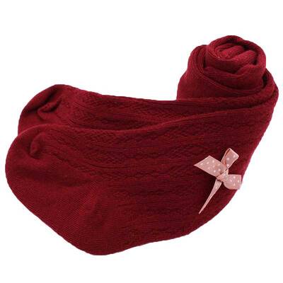 

New Baby Cute Bow Pantyhose Knitted Stockings Autumn Winter Warm Tights Cotton Toddlers Clothing