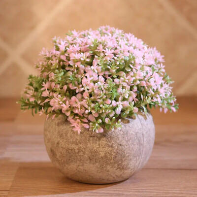 

Durable Environmentally Friendly Artificial Simulation Bonsai Flowers Tree Pot Fake Potted Plant Home Table Decoration