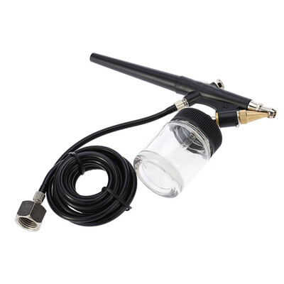 

Mini Airbrush Set Nail Art Body Painting Cake Decorating Paint Jar Tube Kit Spray Pen DIY Tools 08mm Nozzle