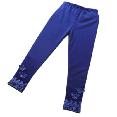 

Kid Baby Butterfly Lace Warm Pants Girl Stretchy Leggings Trousers Toddler Trousers L07