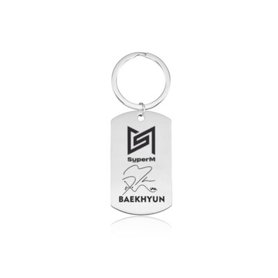 

Fat Bear Kpop SuperM Stainless Steel Keychain EXO NCT 127 Key Chain Fashion Jewelry Fans Gifts-in Key Chains