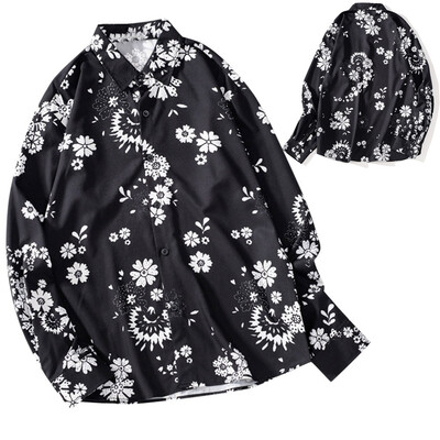 

Tailored Men Fall Fashion Shirts Casual Printing Beach Shirts Long-Sleeve Top Blouse