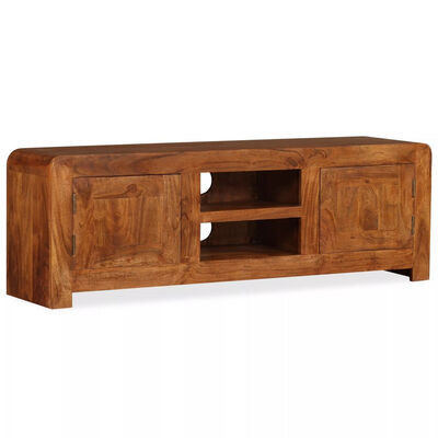 

TV Cabinet Solid Wood with Sheesham Finish 472"x118"x157