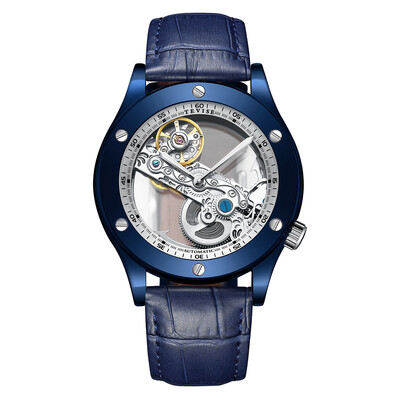 

TEVISE T824A Business Men Automatic Mechanical Watch Fashion Casual Leather Strap Male Wristwatch