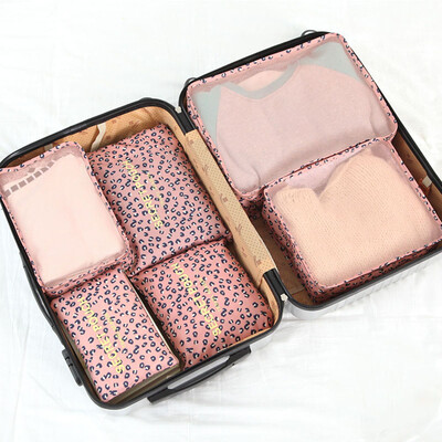 

6 Pcs Household Portable Oxford Travel Storage Bags Pouches Set Multi-functional Clothing Sorting Packages Packing Cubes Waterproo