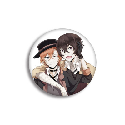 

1Pc Anime Bungo Stray Dogs Cosplay Badge Atsushi Brooch Pin Dazai Osamu Brooch Pins For Backpack Clothes