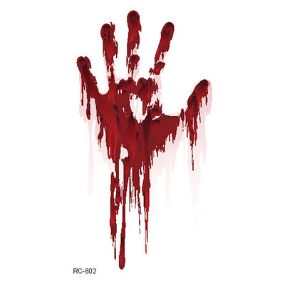 

New Halloween Zombie Scar Tattoo with False Knot Blood Makeup Halloween Decoration Wound Scary Blood Injury Waterproof Sticker