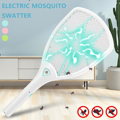 

2020 Electric Household Cordless USB Charing Electric Fly Mosquito Swatter Bug Zapper Racket