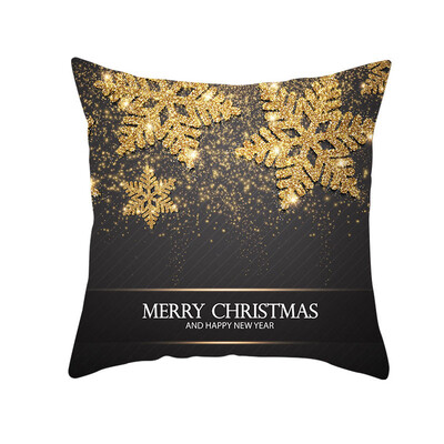 

Merry Christmas Happy New Year Pillowcase Decoration Pillow Cover for Home Decoration Cushion Xmas Gift 4545cm