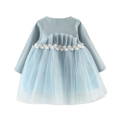 

Dress For Girl Baby Clothes Spring Princess Flowers Mesh Baby Girl Clothes Fashion Birthday Party Baby Dress