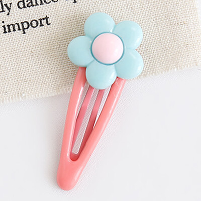 

Baby Hir Clip Girls Japanese Style Side Hair Clip Hollow Flower Geometric Water Drop Shape Colored Printed Girl Hair Clip