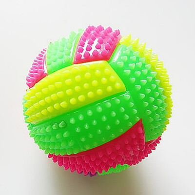 

LED Volleyball Flashing Light Up Color Changing Bouncing Hedgehog Ball Kids Toy
