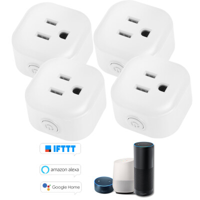 

Mini Wifi Smart Socket with Bulgy OnOff Button Smart Alexa Outlet Support APP Remote Control Timing Function Voice Control for Am