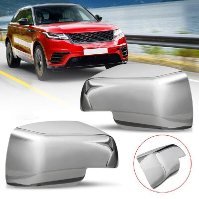 

1 Pair Car Door Side Mirror Covers Chrome Wing Side Mirror Covers Rear View Cap Cover Exterior Accessories Compatible with Land Ro