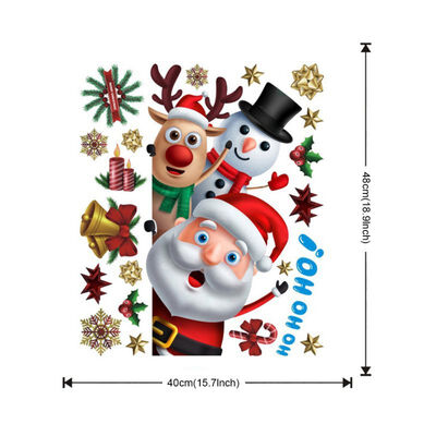 

Christmas PVC DIY Window Sticker Festive Home Decor Removable Door Murals Party Decoration