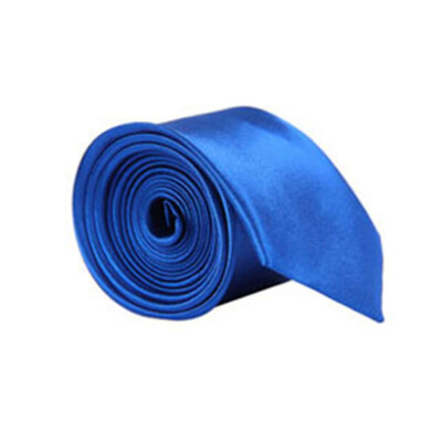 

5cm Mens Jacquard Woven Necktie Classic Skinny Slim Tie Solid Color Plain Silk