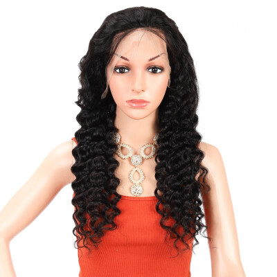 

Amazing Star Deep Wave Full Lace Wigs Brazilian Virgin Human Hair Curly Hair Full Lace Wigs with Baby Hair Natural Color