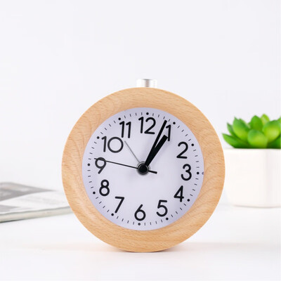 

Wooden Alarm Night Light Clock LED Display Electronic Watch Table Sound Control Digital Desktop Mirror Temperature Digital Watch