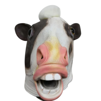 

Animal Head Mask Latex Deluxe Novelty Halloween Costume Party Squirrel Female Cow Party Cosplay Accessories