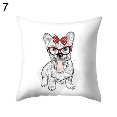 

Dog Puppy Rabbit Throw Pillow Case Cushion Cover Sofa Bed Car Office Decoration