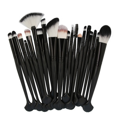 

SHOUHENGDA 20Pcs Shell Shape Powder Eye Shadow Contour Concealer Foundation Cosmetic Makeup Tool Brushes Set