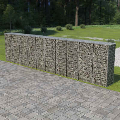 

Gabion Wall with Covers Galvanized Steel 236"x197"x59"