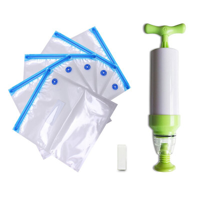 

5PCS Storage Zipper Bag Fresh Food Snack Clip Grip Coffee Plastic Clear Ziplock Reclosable Clothing Storage Bag Travel Camping