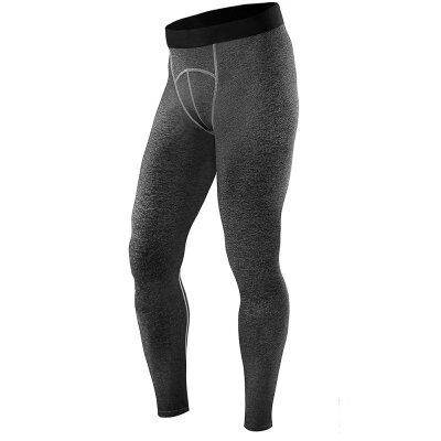 

Quick-dry Stretchy Leggings Tight Skinny Elastic Tight Ankle Length Trousers Perspire Men Compression Pants