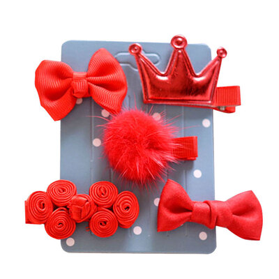 

New Kids Bow Flower Hairpins Set Baby Girls Barrettes Children Hair Clips Headwear Headbands Hair Accessories