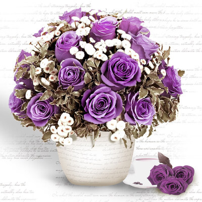 

Diamond Embroidery Purple Flower Vase 3D Cross Stitch Kits For Needlework Partail Diamond Mosaic Picture Home Decoration