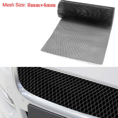 

1pc Car Auto Body Bumper Black Grill Mesh Cover Protector 100x33cm Accessories
