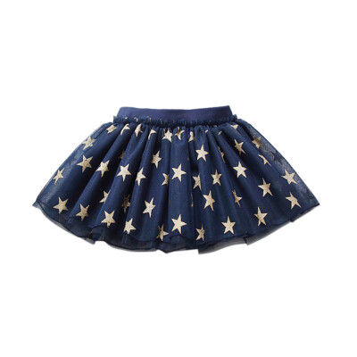 

2017 New Design Summer Style Girl Skirt Baby Star Skirt Cheap Kids Tutu Skirt Baby girl Skirts 1Y-6T